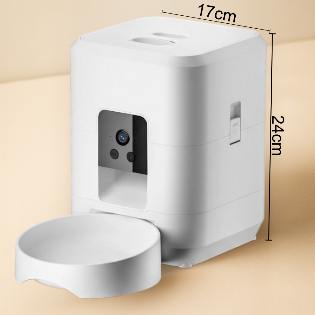 FeedIQ™ Smart HD Cam Pet Feeder 2L Wi-Fi e FHD