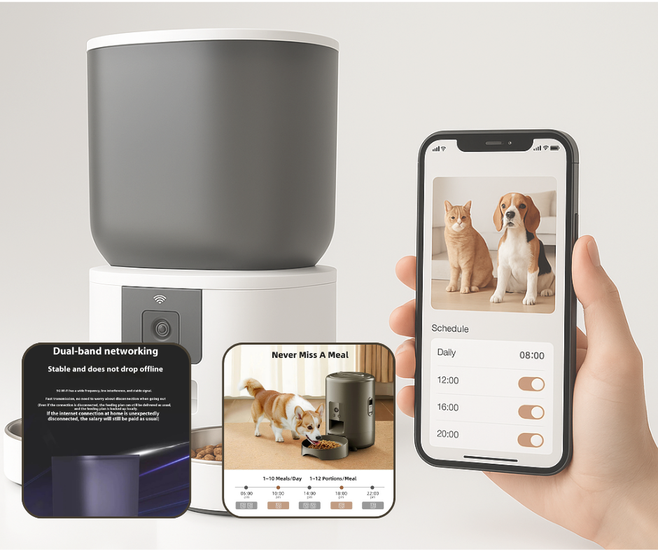 FeedIQ™ Intelligent HD NVCam Pet Feeder 4/8L WIFI My Store
