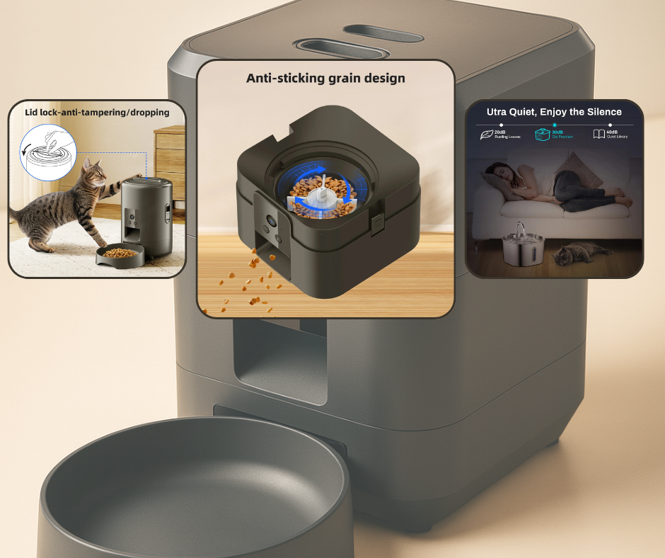 FeedIQ™ Smart HD Cam Pet Feeder 2L Wi-Fi & FHD My Store