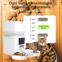 FeedIQ™ Distributore intelligente di cibo per animali domestici HD NVCam 4/8L WIFI