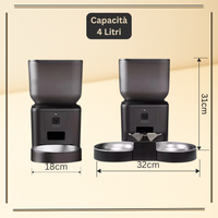 FeedIQ™ Distributore intelligente di cibo per animali domestici HD NVCam 4/8L WIFI