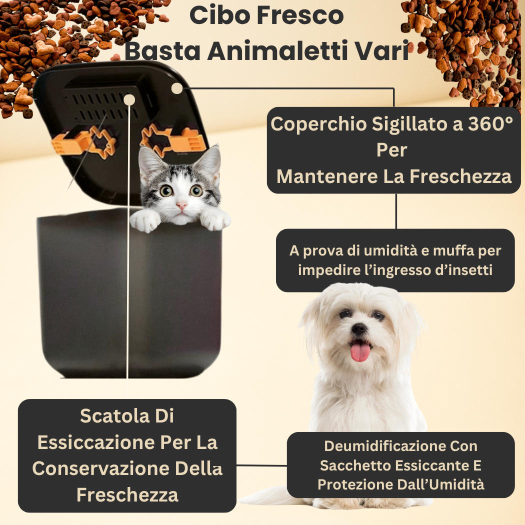 FeedIQ™ Distributore intelligente di cibo per animali domestici HD NVCam 4/8L WIFI