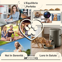 FeedIQ™ Smart HD Cam Pet Feeder 2L Wi-Fi e FHD