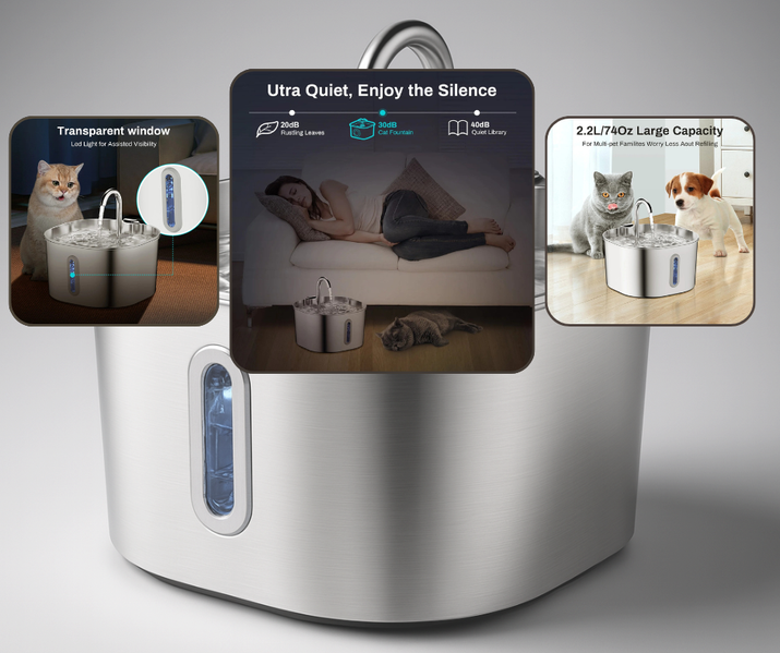 FeedIQ™ Smart HD Cam Pet Feeder 2L Wi-Fi & FHD My Store